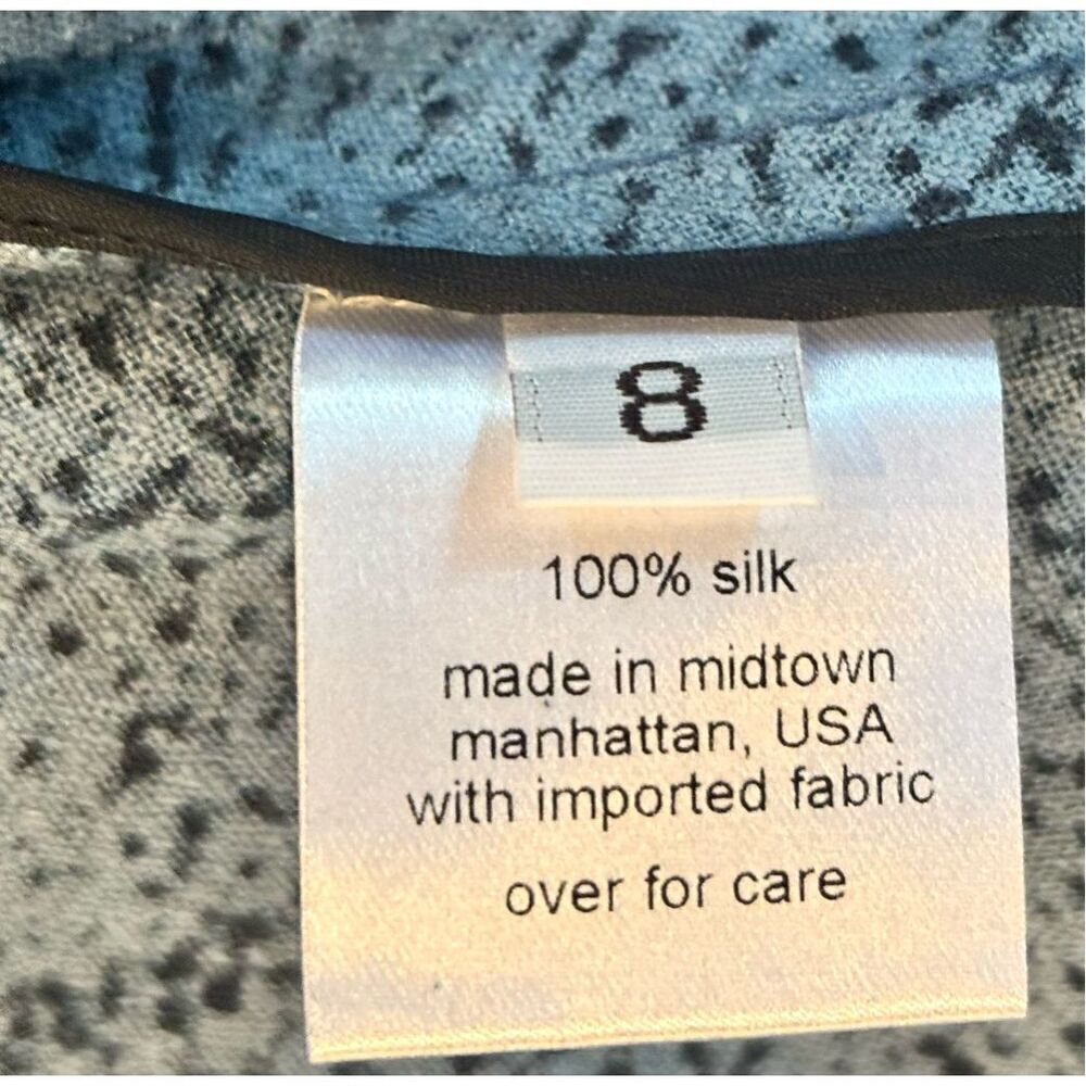 Rachael Comey 100% Silk Maxi Dress in Blue Print NWT Size 8 - Picture 5 of 5
